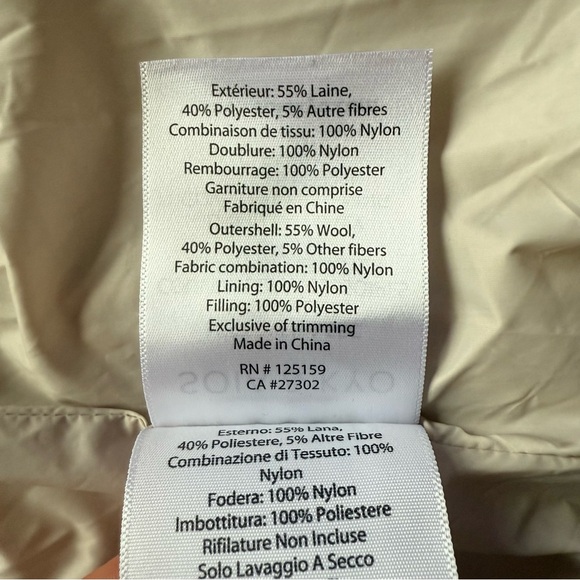 Soia & Kyo Avery Mixed Media Quilted Jacket Large Cream - Picture 9 of 10